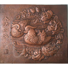 Modern home decoration metal crafts bronze relief wall sculpture hot sale